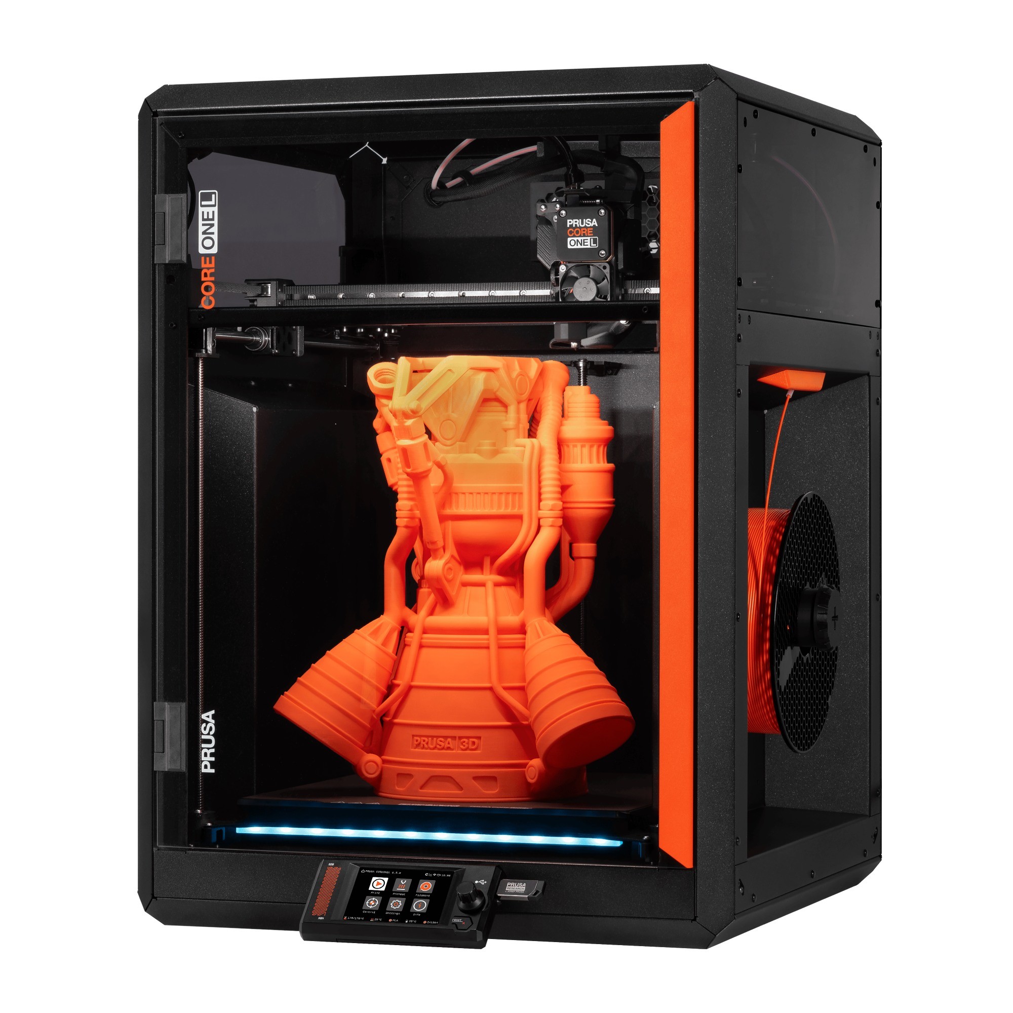 Prusa CORE One L 3D-printer met groot bouwvolume en verwarmde kamer