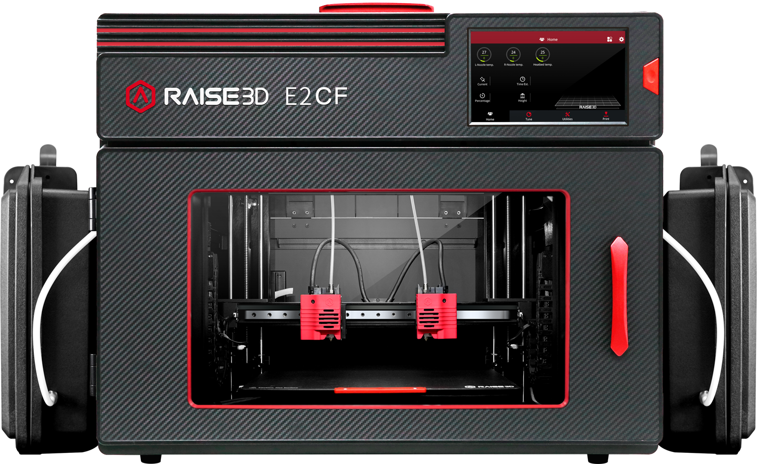 Raise3D E2CF Professioneller IDEX 3D-Drucker für Kohlefaser-Verbundfilamente